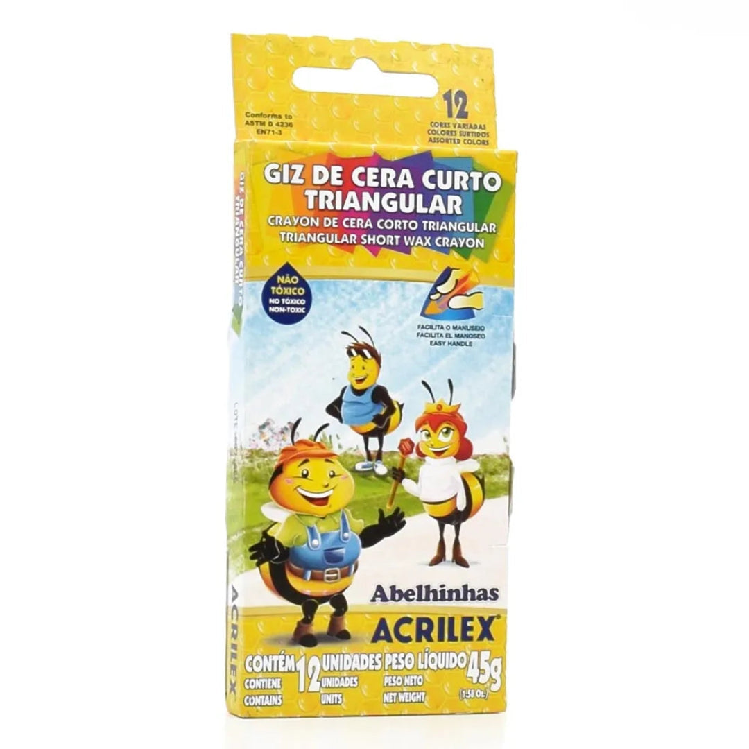 Acrilex Jumbo Wax Crayons 12's