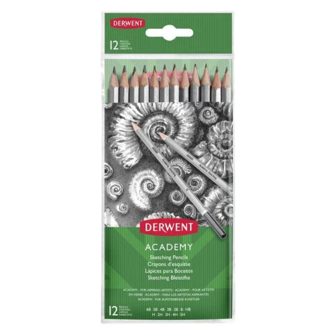 Derwent Academy Sketching Pencils 12's