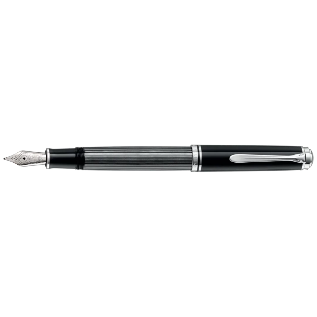 Pelikan M805 Souverän Anthracite Fountain Pen with Silver-1