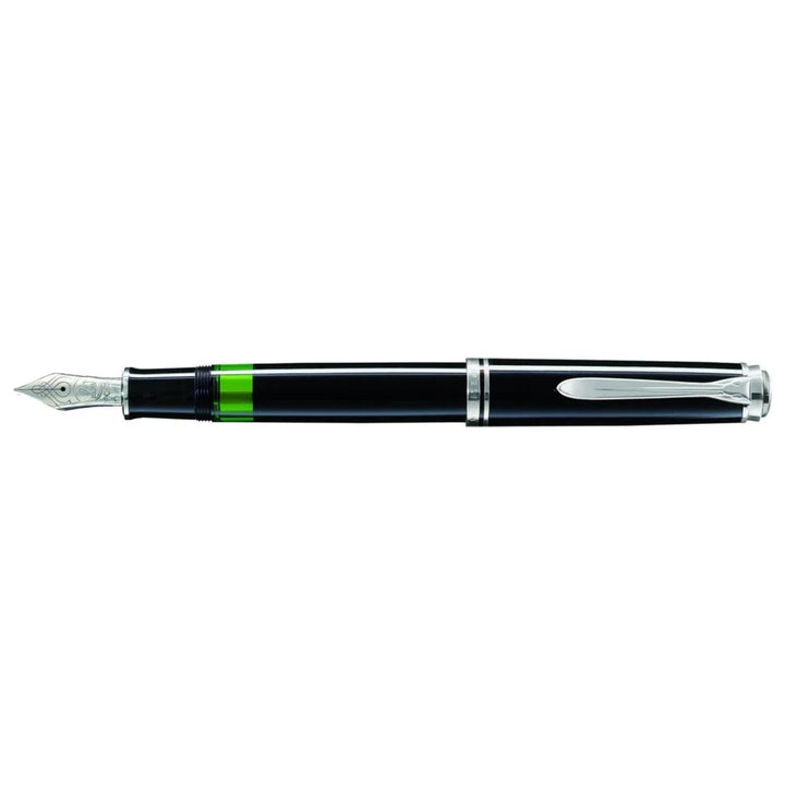 Pelikan M805 Souverän Black Fountain Pen Silver-Plated