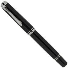 Pelikan M805 Souverän Black Fountain Pen Silver-Plated