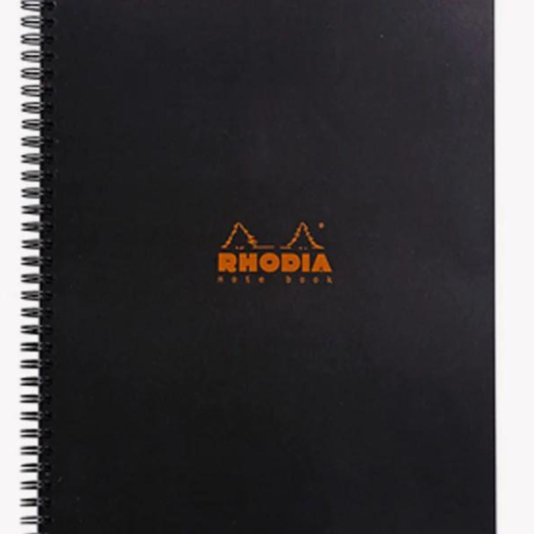 Rhodia Classic Notebook Wirebound A4+ Black Dotted