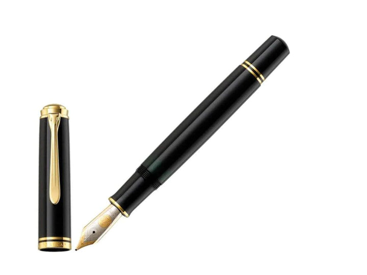 Pelikan M1000 Souverän Black Fountain Pen With Gold