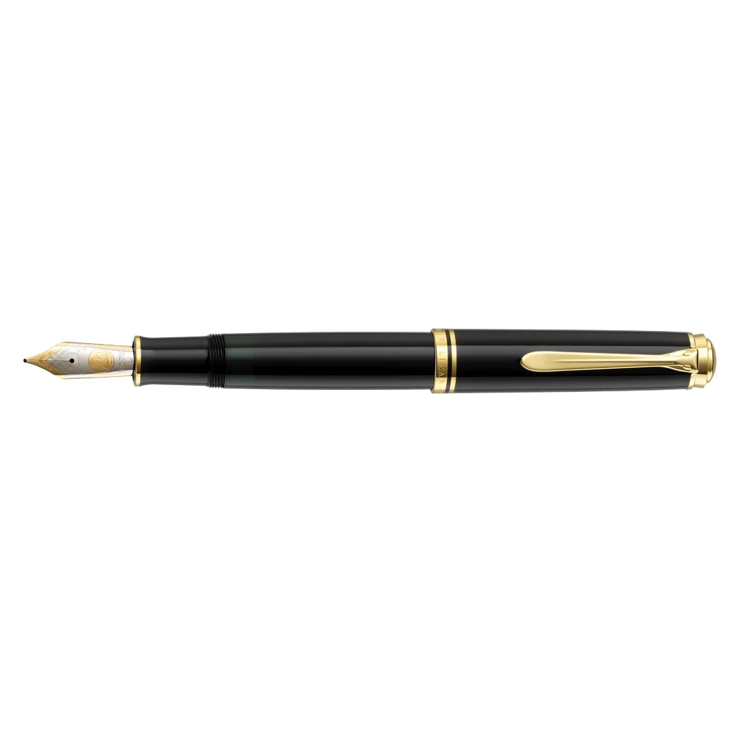 Pelikan M1000 Souverän Black Fountain Pen With Gold
