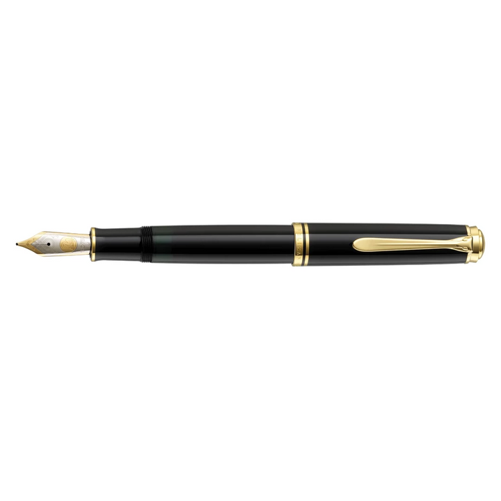 Pelikan M1000 Souverän Black Fountain Pen With Gold