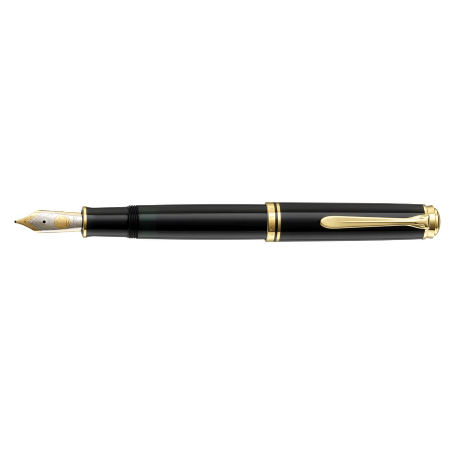 Pelikan M1000 Souverän Black Fountain Pen With Gold