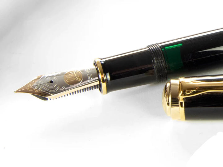 Pelikan M1000 Souverän Black Fountain Pen With Gold