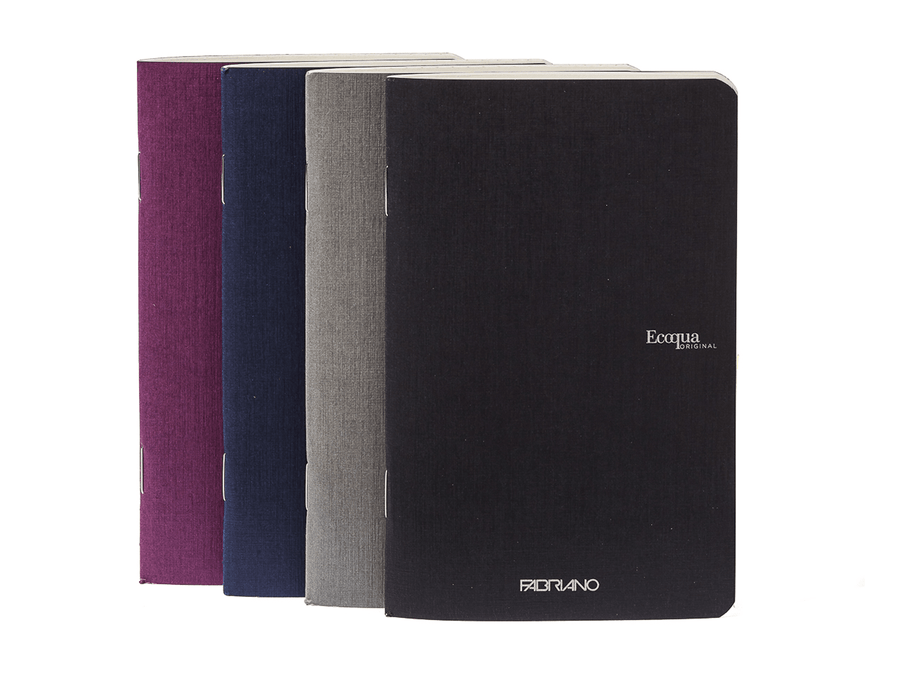 Fabriano EcoQua Original Note Book – Stapled A5 Black, Quad