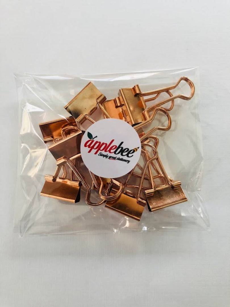 Rose Gold Foldback Clips - 19mm