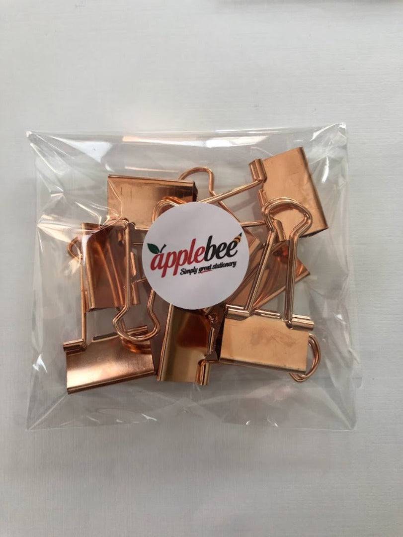 Rose Gold Foldback Clips - 25mm