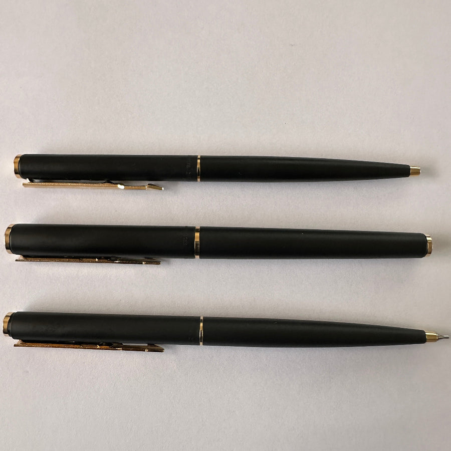 Parker Arrow Black - Gold Trim Set - New Old Stock