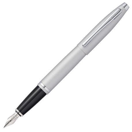 Cross Calais Satin Chrome Fountain Pen - Medium Nib