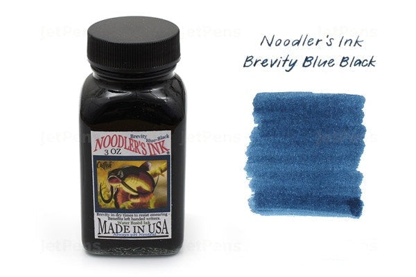 Noodler's Brevity Blue Black Fountain Pen Ink Bottle, 87ml