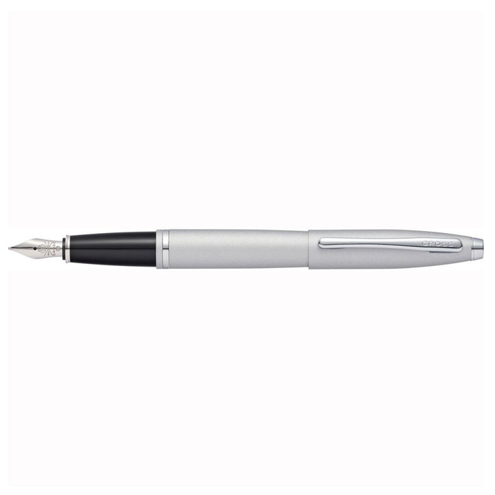 Cross Calais Satin Chrome Fountain Pen - Medium Nib