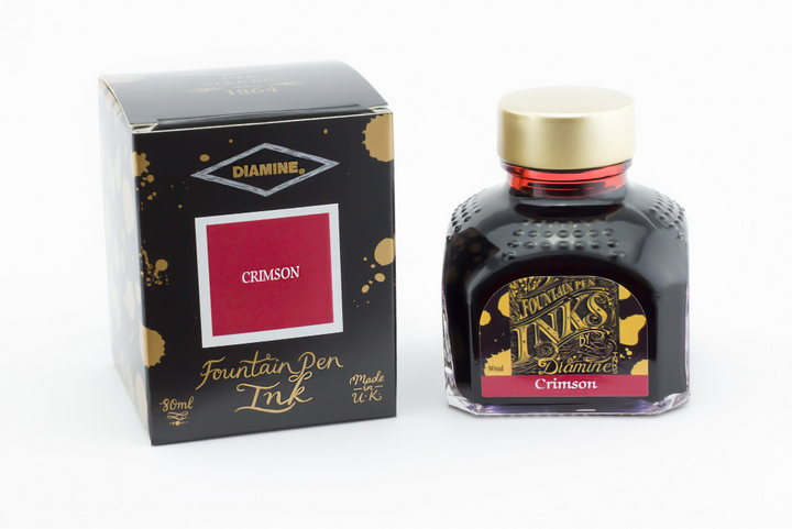 Diamine Fountain pen Ink Bottle 80ml - Crimson