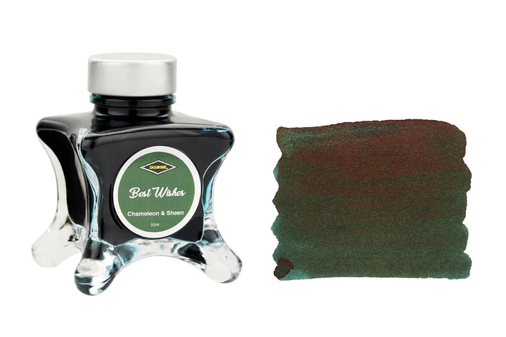 Diamine Inkvent Fountain Pen Ink – Green Edition – Best Wishes (Chameleon & Sheen) - Applebee Pens