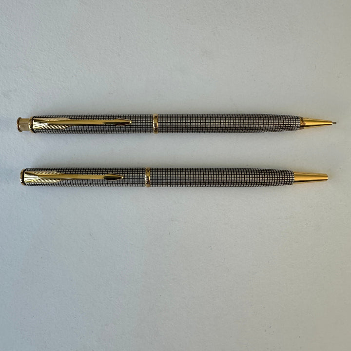 Parker Insignia Sterling Silver Ballpoint Pen and Pencil Set - New Old Stock