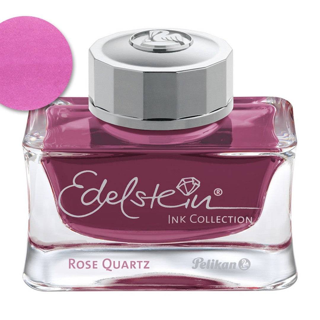 Pelikan Edelstein Fountain Pen Ink Bottle - Rose Quartz - Ink of the Year 2023