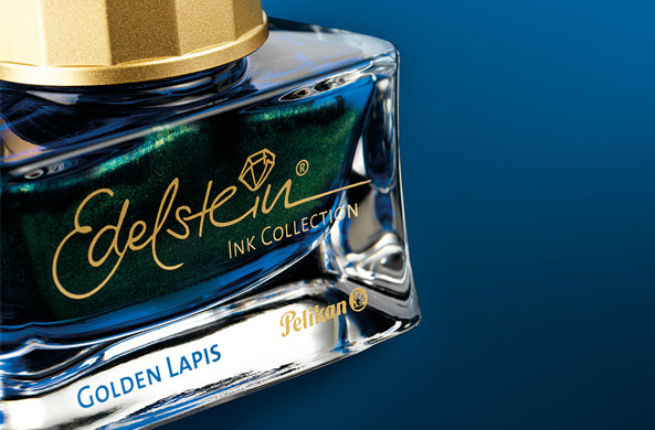 Pelikan Edelstein Fountain Pen Ink Bottle - Golden Lapis