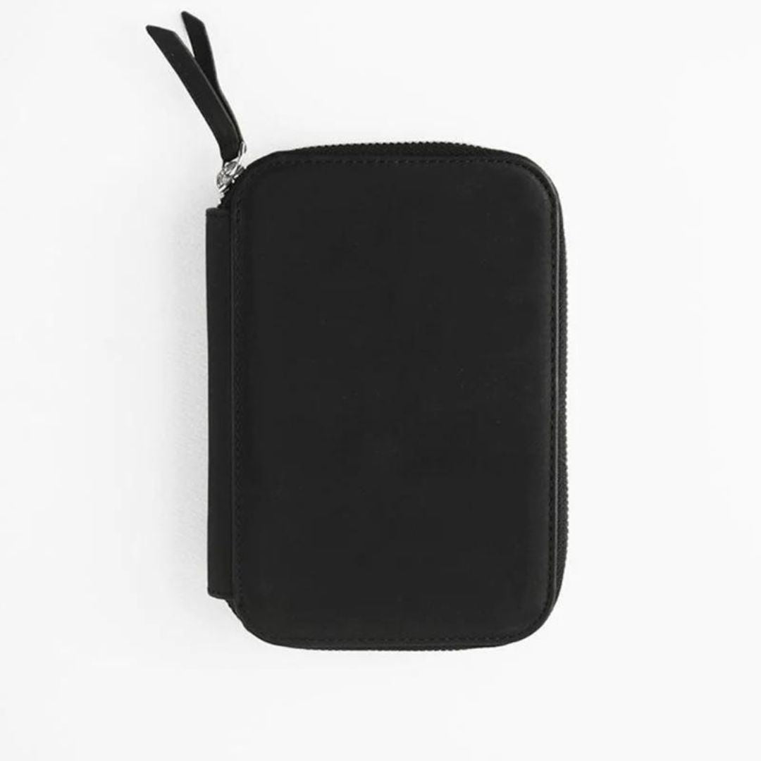 Endless Companion Leather 10 Pen Adjustable Pouch- Black