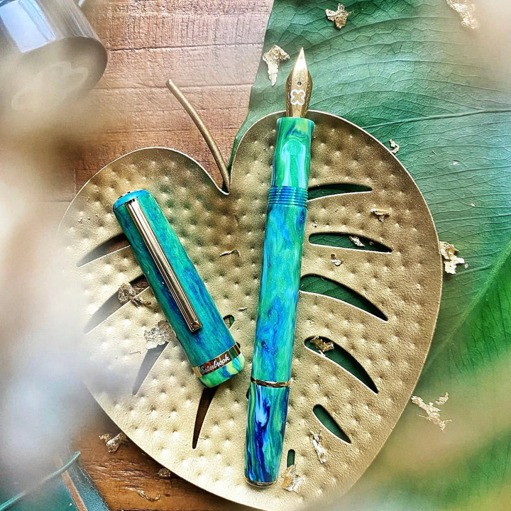 Esterbrook JR Pocket Fountain Pen Beleza Gold Trim
