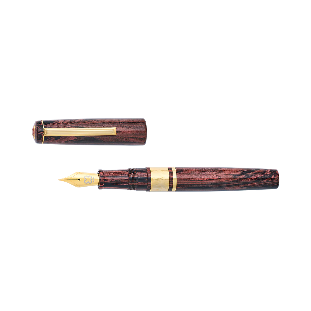 Esterbrook Model J & JR Red Ebonite Fountain Pen with Gold Trim