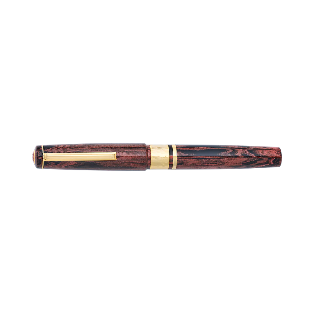 Esterbrook Model J & JR Red Ebonite Fountain Pen with Gold Trim