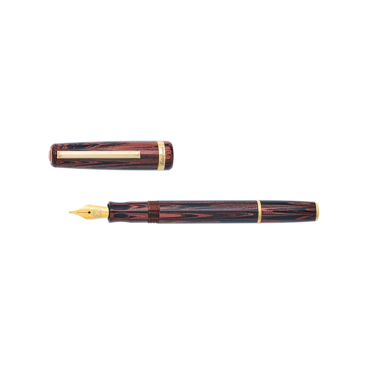 Esterbrook Model J & JR Red Ebonite Fountain Pen with Gold Trim