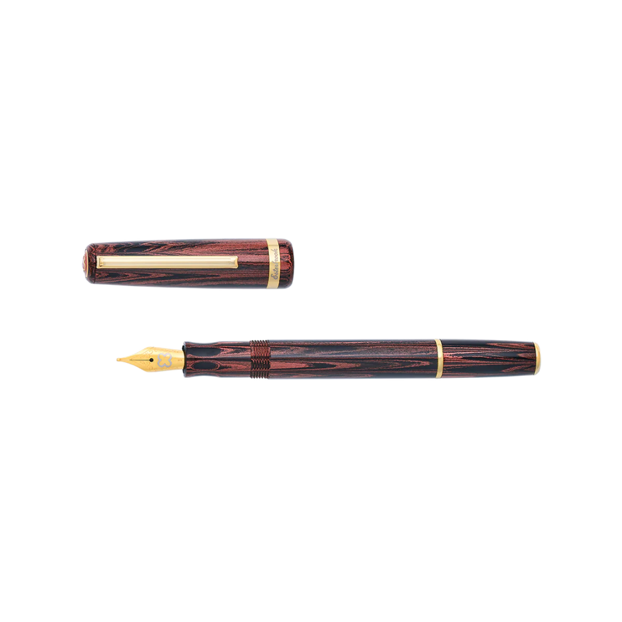 Esterbrook Model J & JR Red Ebonite Fountain Pen with Gold Trim