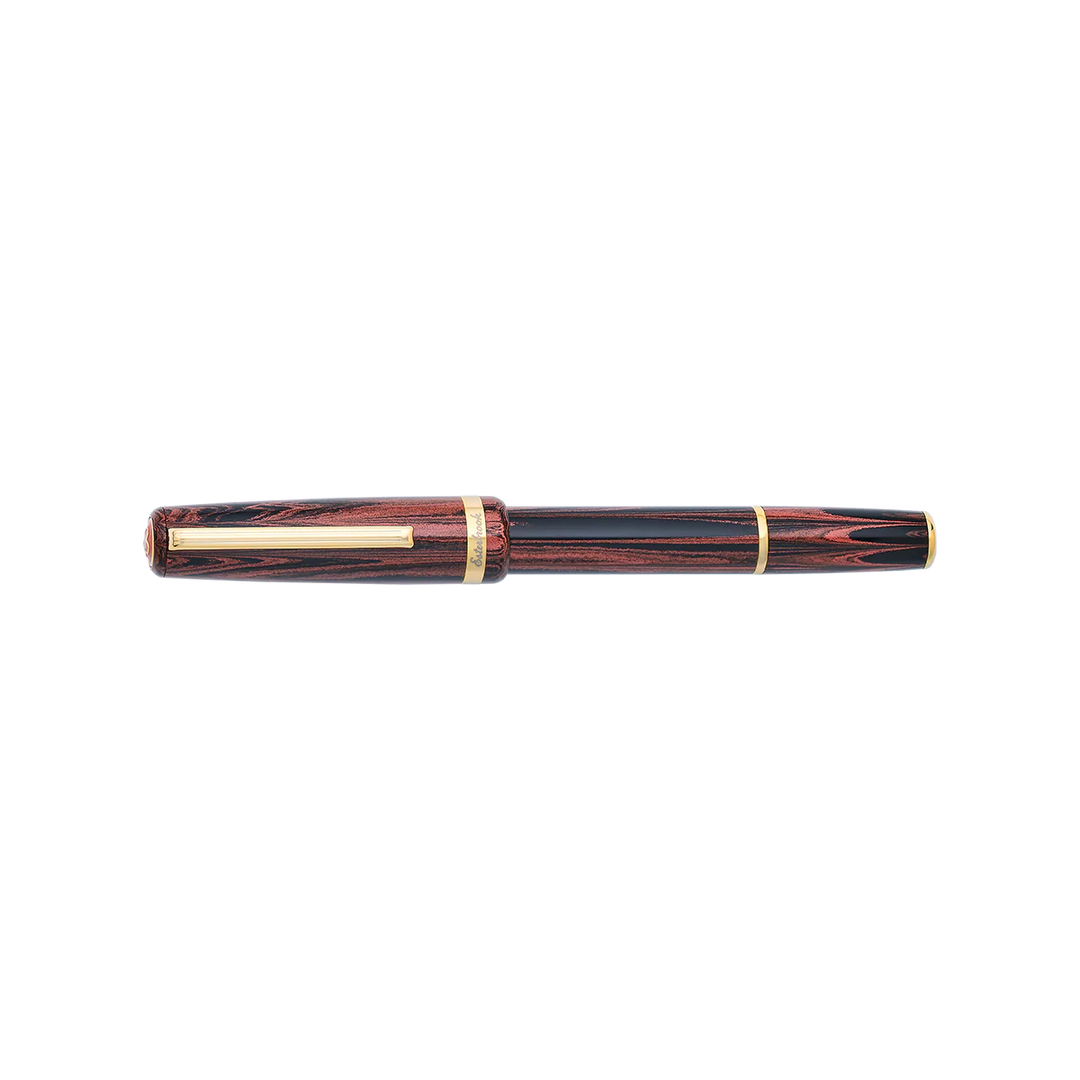 Esterbrook Model J & JR Red Ebonite Fountain Pen with Gold Trim