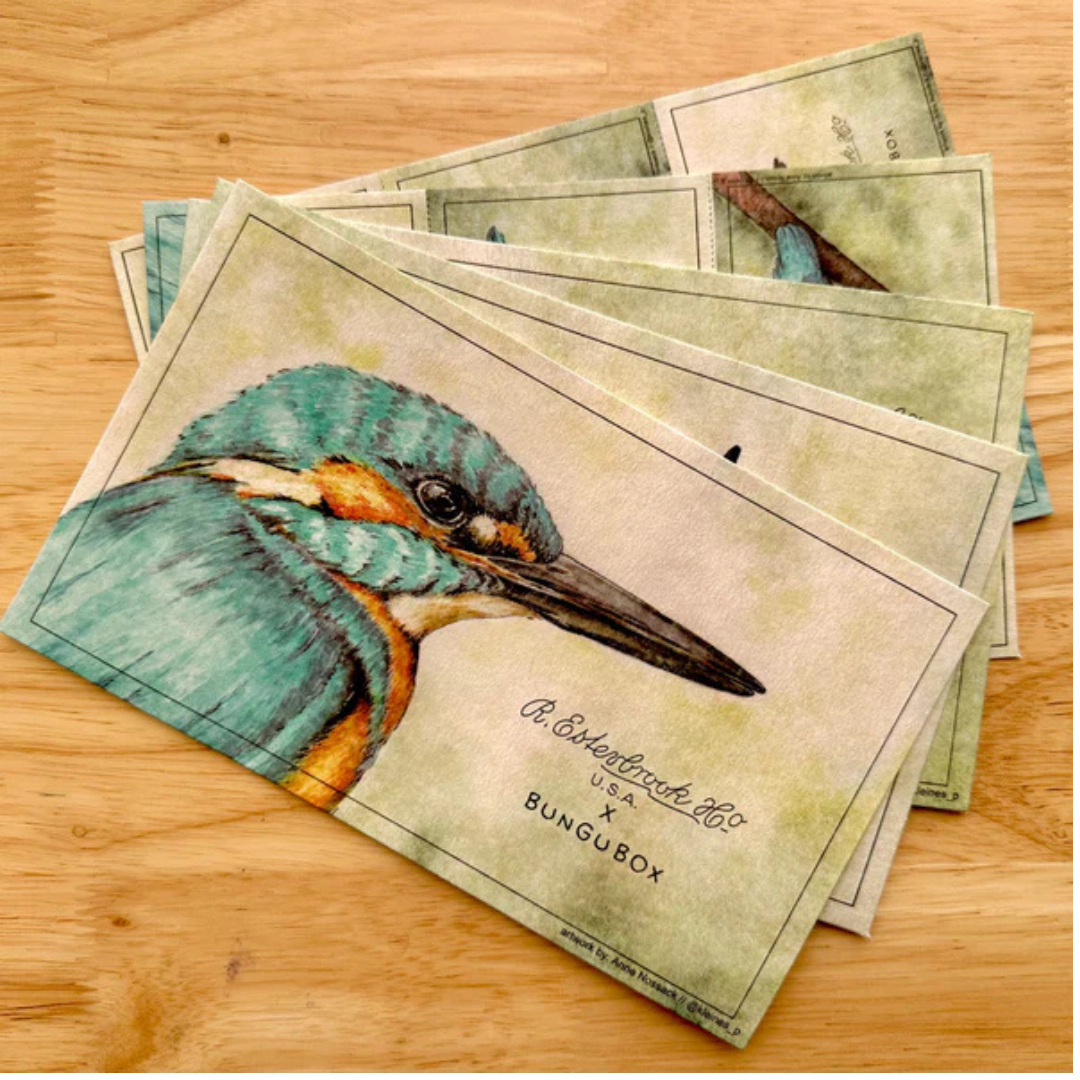 Esterbrook x BUNGUBOX Kingfisher Bird Edition Blotter Paper
