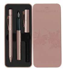 Faber-Castell Hexo Bronze Fountain Pen and Ballpoint Pen Gift Set
