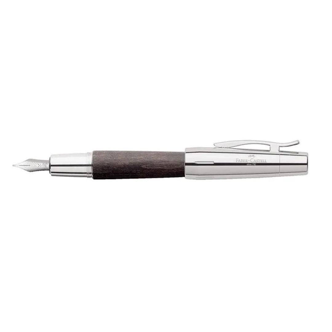 Faber-Castell E-Motion Pear Wood - BLACK Fountain Pen