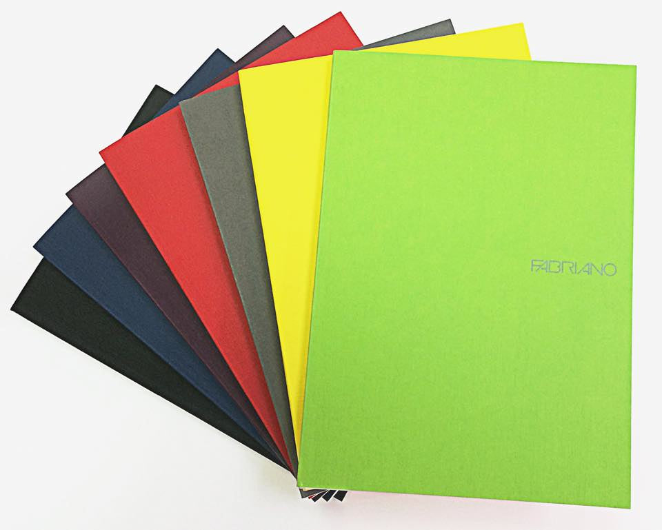 Fabriano EcoQua Original Note Book – Stapled A4 Royal Green - Dots