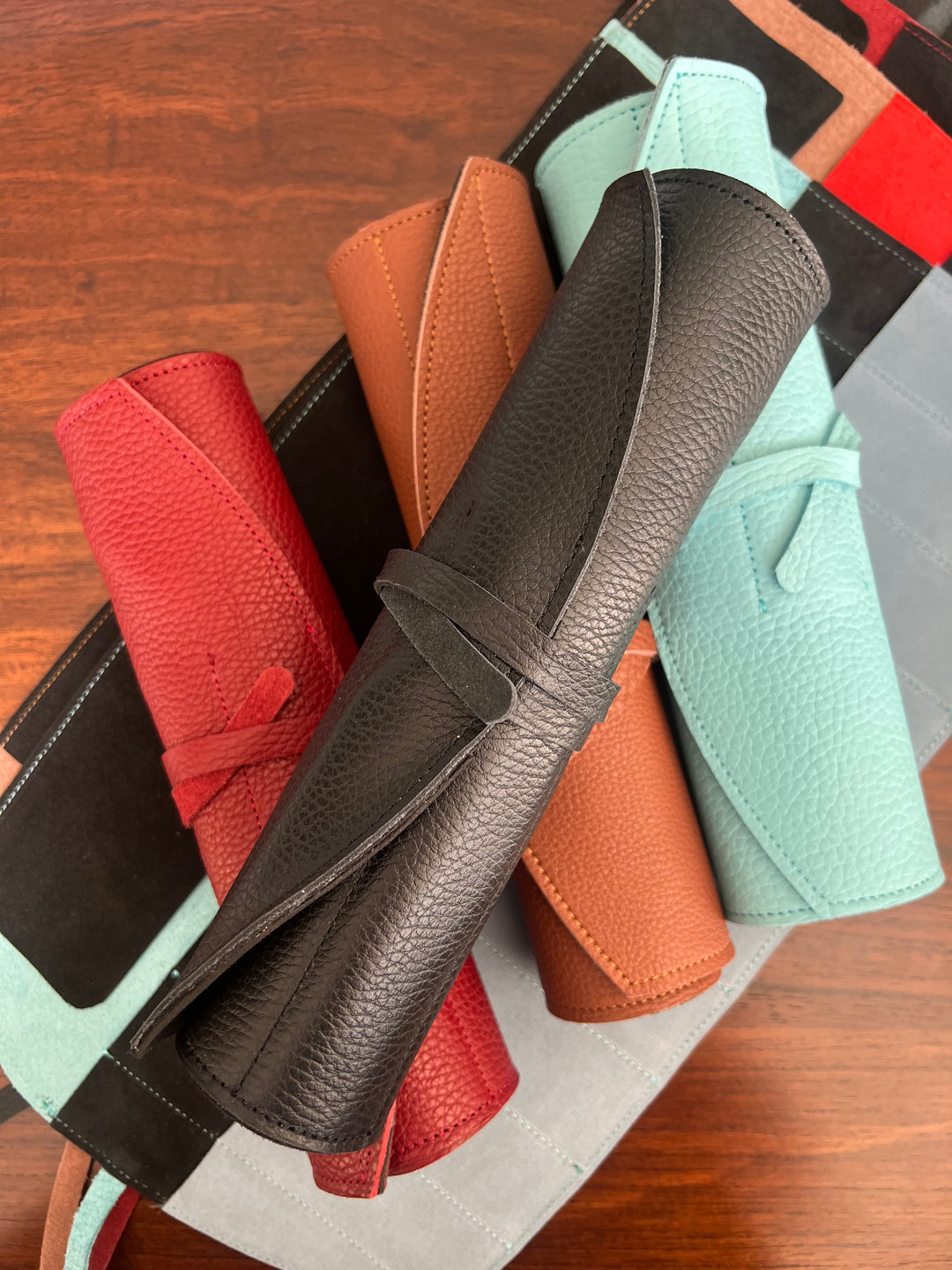 Girologio 10 Pen Roll Rustic Saddle- Leather