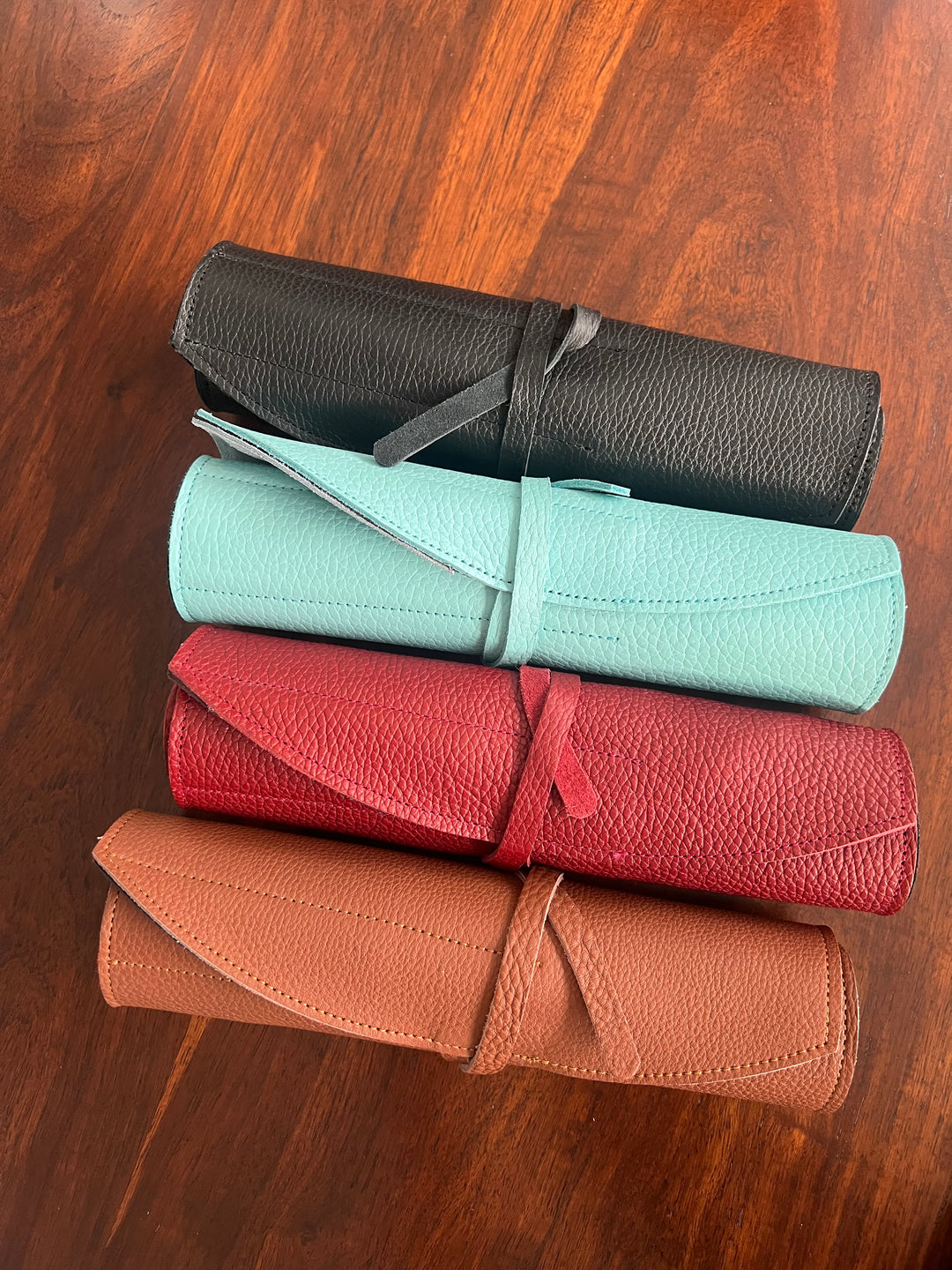 Girologio 10 Pen Roll Aqua Breeze - Leather