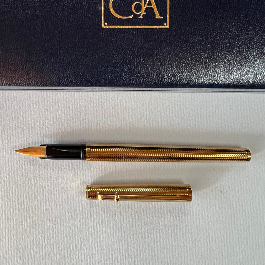 Caran d'Ache Madison Cisele Gold-Plated Fountain Pen