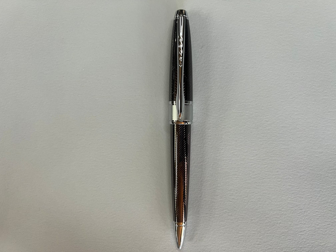 Cross Sable Herringbone Titanium Ballpoint Pen - New Old Stock