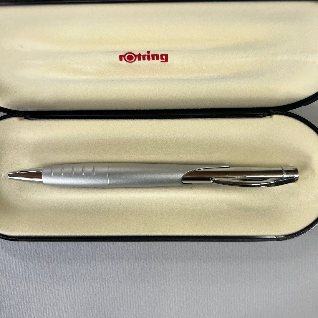 Rotring Initial Silver Chrome Ballpoint Pen - New Old Stock