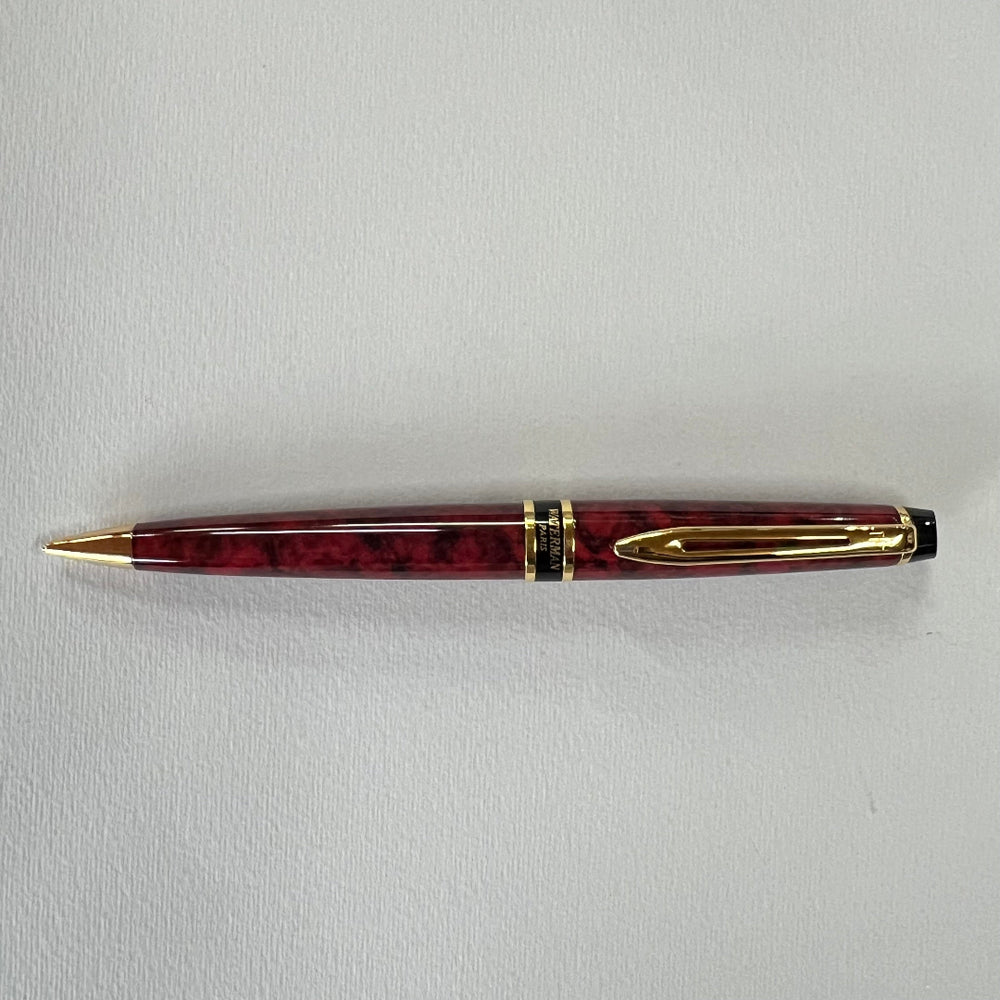 Waterman Expert 2 Oriental Red Gold Trim Pencil - New Old Stock