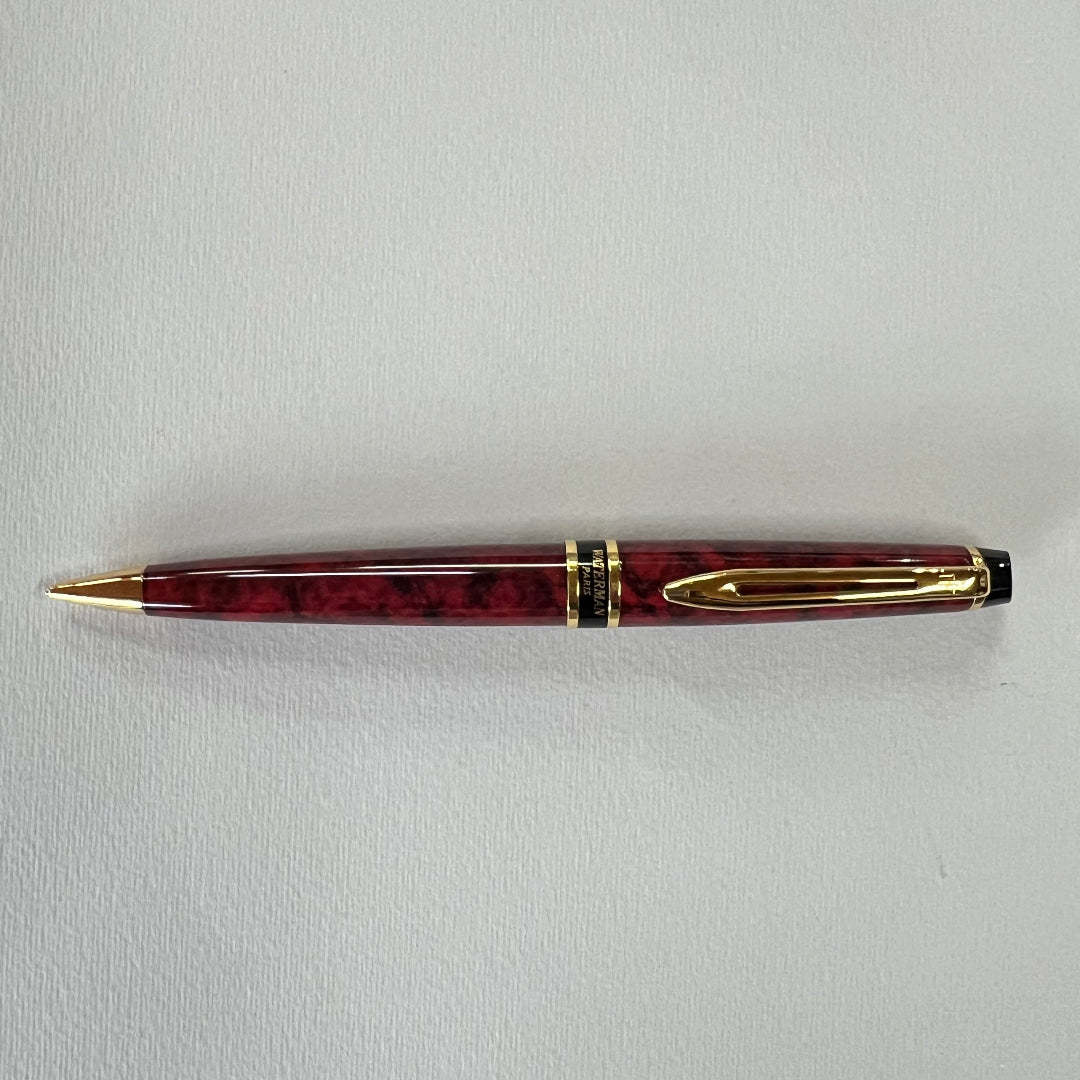 Waterman Expert 2 Oriental Red Gold Trim Pencil - New Old Stock
