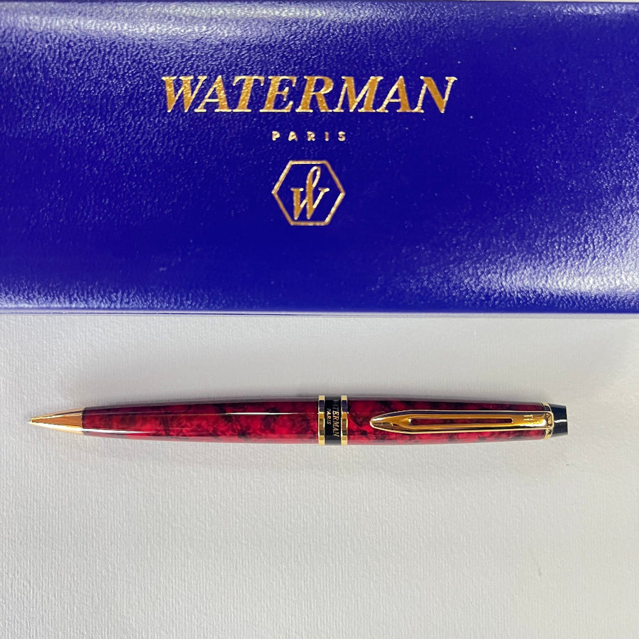 Waterman Expert 2 Oriental Red Gold Trim Pencil - New Old Stock