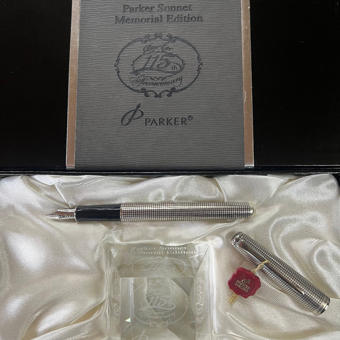 Parker Sonnet 3 115th Memorial Edition Sterling Silver Fountain Pen - New Old Stock