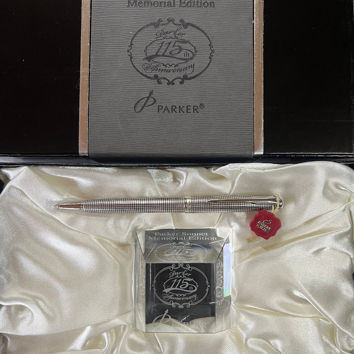 Parker Sonnet 3 115th Memorial Edition Sterling Silver Ballpoint Pen - New Old Stock