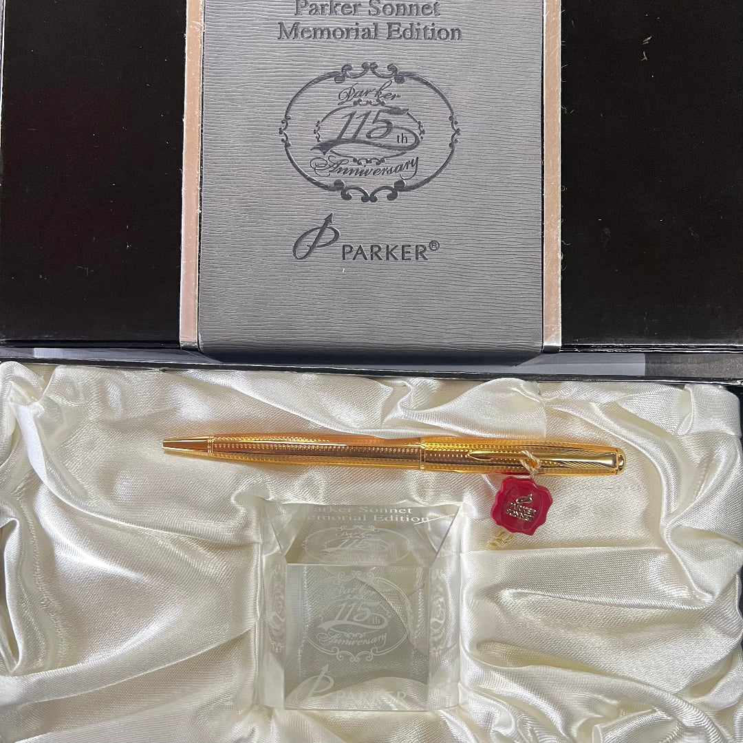 Parker Sonnet 3 115th Memorial Edition Pink Gold Ballpoint Pen - New Old Stock
