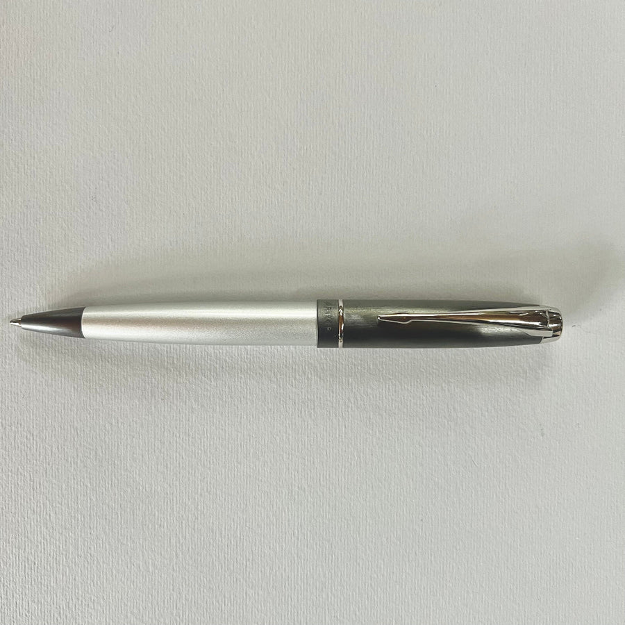 Parker 100 Opal Silver Vintage Ballpoint Pen - New Old Stock