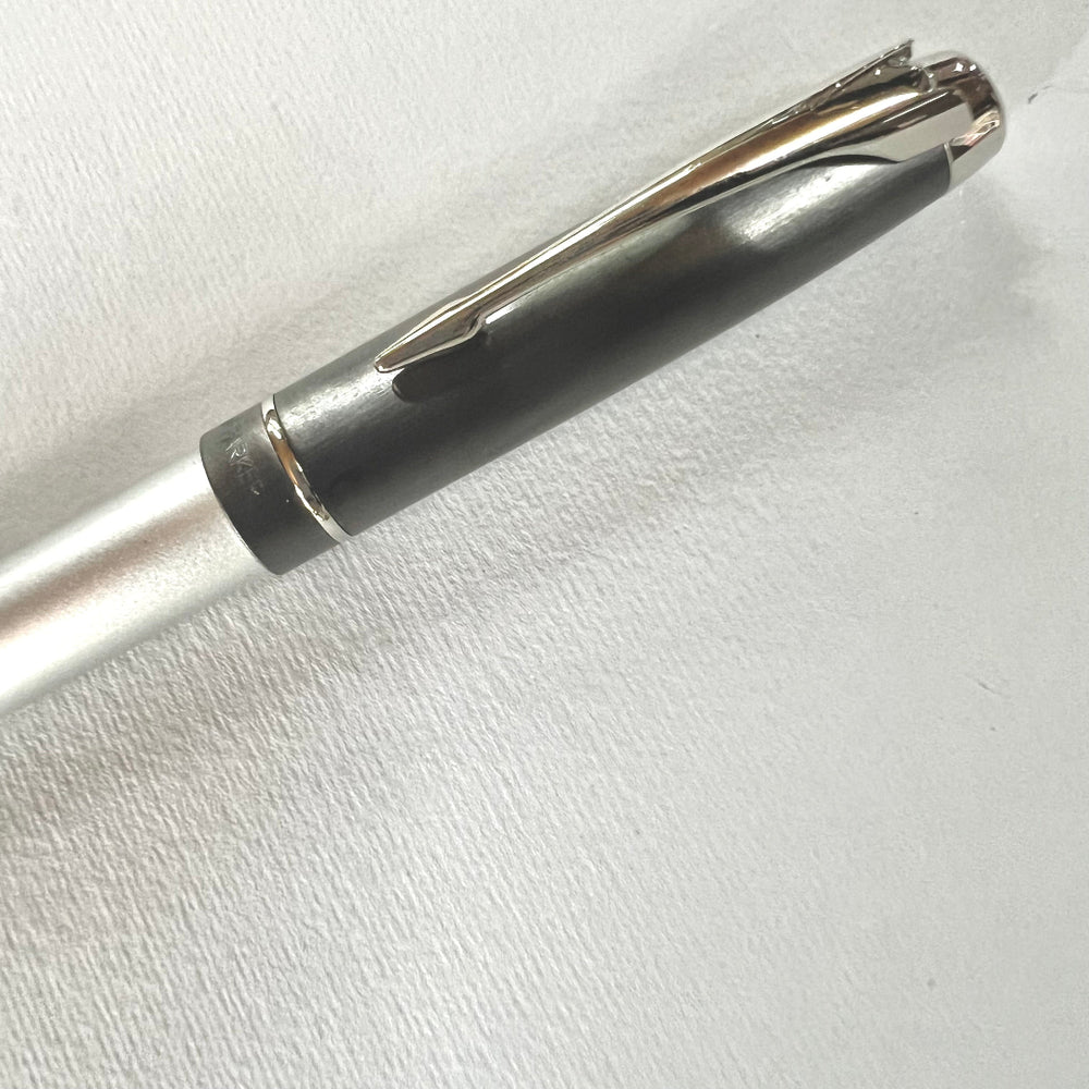 Parker 100 Opal Silver Vintage Ballpoint Pen - New Old Stock