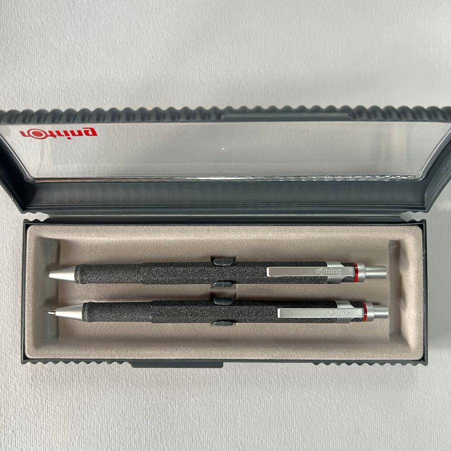 Rotring 600 Charcoal Lava Pen and Pencil Set - New Old Stock