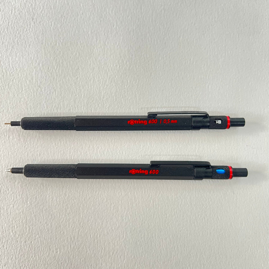 Rotring 600 Black Pen & Pencil Set 