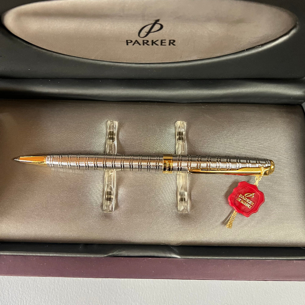 Parker Sonnet 3 Ciselé Tartan Ballpoint Pen - New Old Stock